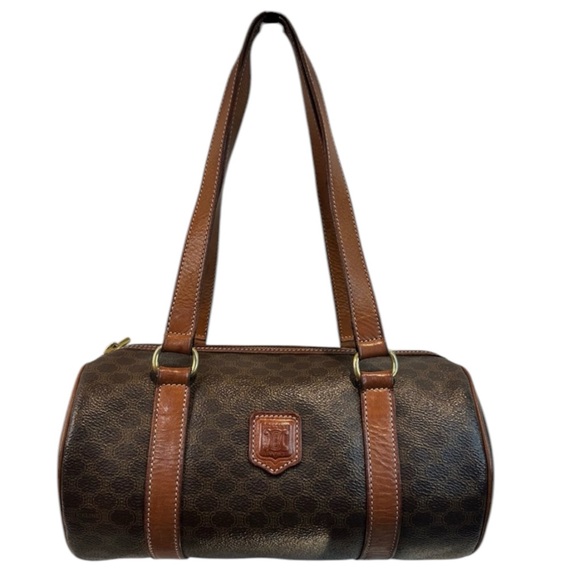CELINE PARIS MACADAM BOSTON BARREL BAG - Picture 1 of 17